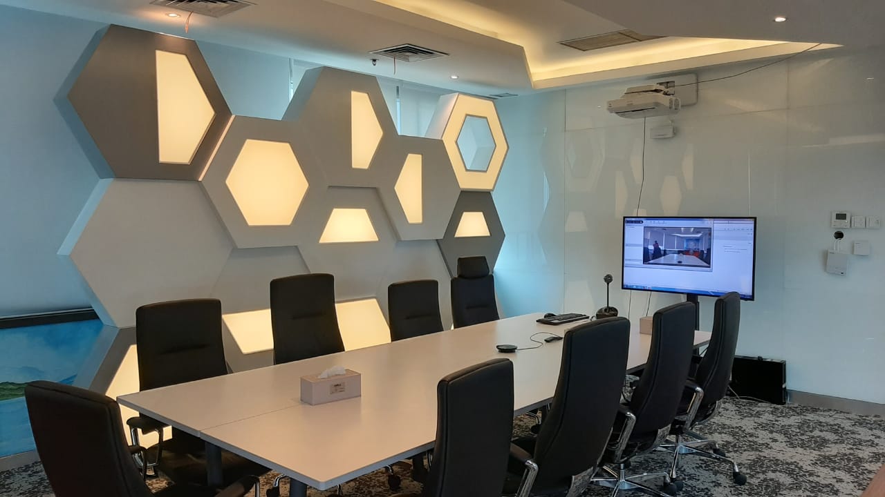 Fit Out Interior & Lighting Videotron Support of Grha Grapari Batam Centre